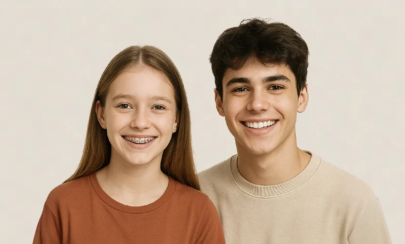 Zahnkorrektur Jugendliche feste Zahnspange